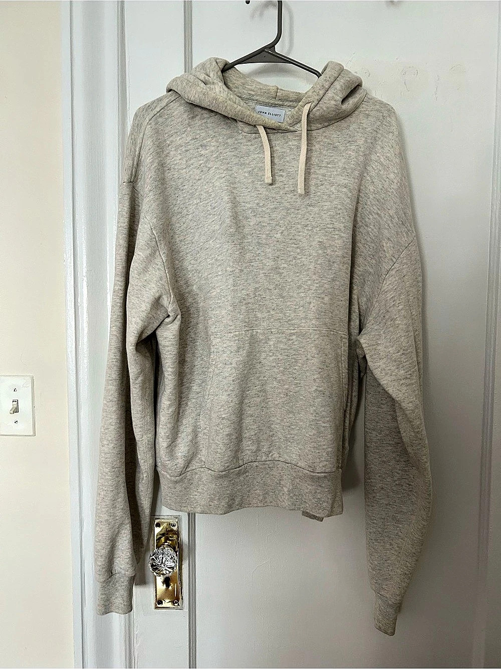 John Elliott Hoodie Pullover in Beige